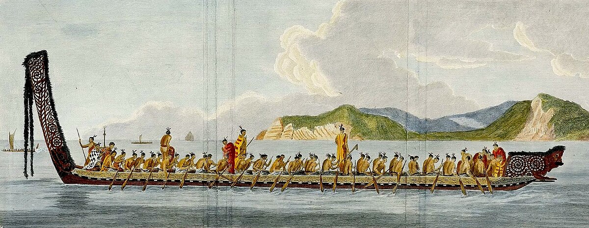 Maori War Canoe, 1769